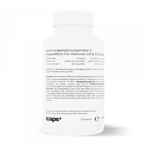 Vitamine D3 & K2 MK7